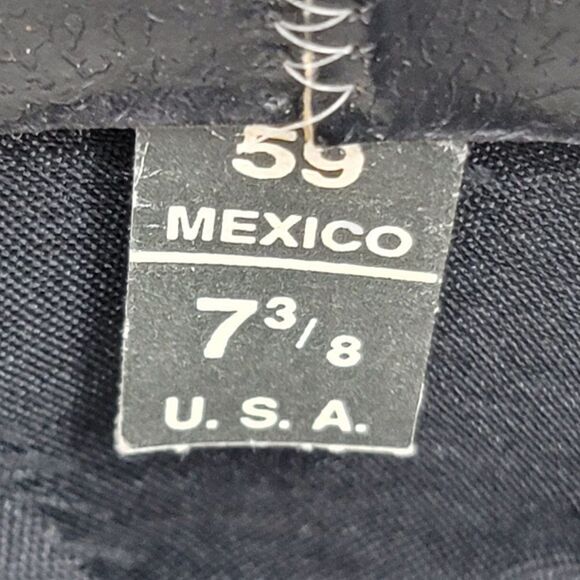 Vtg Mens Hat Cowboy Safari Camo Hunting Adventure Core Cabin Core Green 7 3/8 - Picture 4 of 11